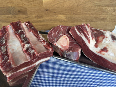 Rind- und Schweinefleisch