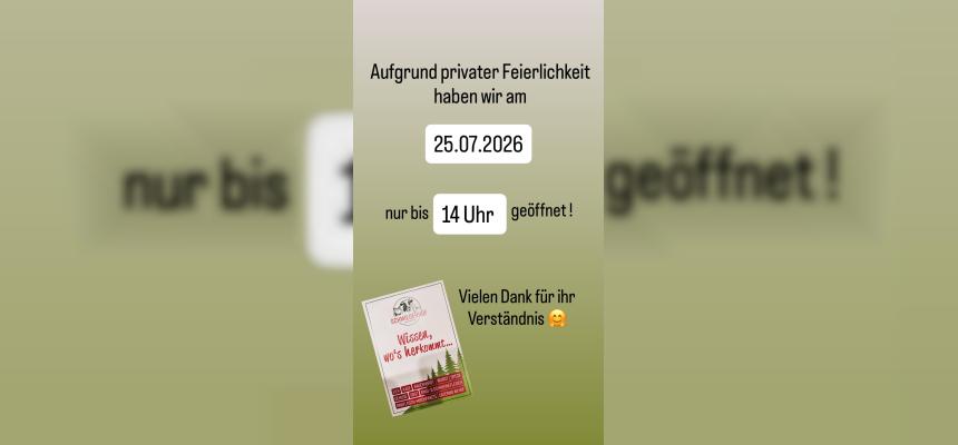 Private Feierlichkeit