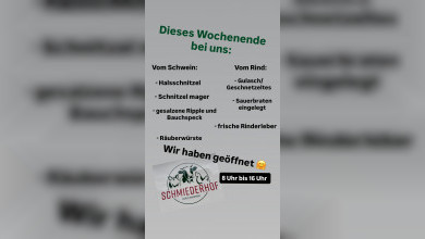 Dieses Wochenende bei uns: