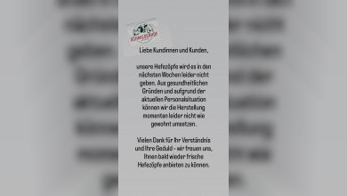 Keine frische Hefezöpfe in den nächsten Wochen 