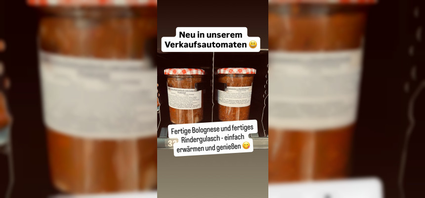 Neu in unserem Verkaufsautomaten 