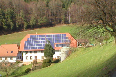 Schr&auml;gdachanlage Binder