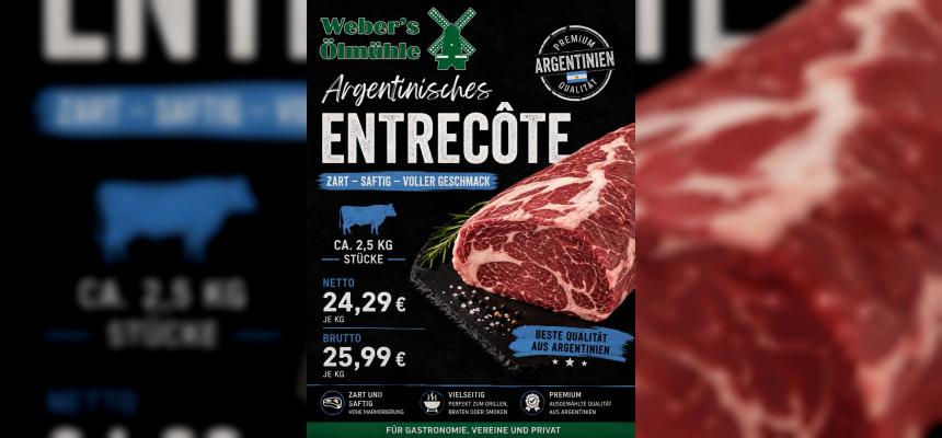 Argentinisches Entrecôte im Angebot