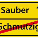 sauber - schmutzig