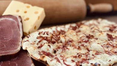 Flammenkuchen Speck-Käse