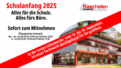Alles für Schule & Büro – direkt zum Mitnehmen!