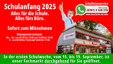 Alles fürs Büro, alles für die Schule