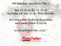 Frohe Weihnachten und einen guten Rutsch