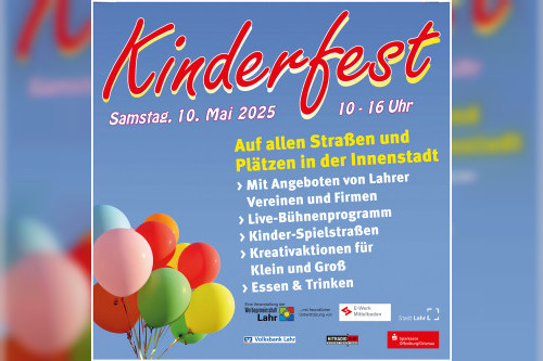 Kinderfest 2025: Ein Tag voller Spaß und Unterhaltung in Lahr