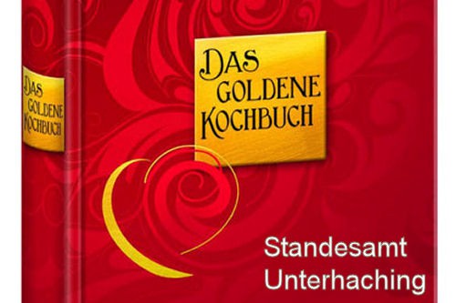 Das rot-goldene Kochbuch für Brautpaare