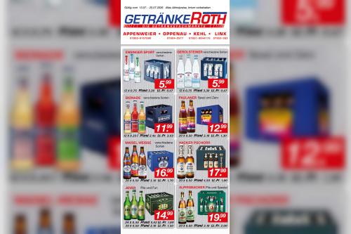 Sommeraktion bei Getränke Roth: Bier, Wein und Spirituosen jetzt günstiger