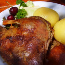 Gänse und Entenbraten