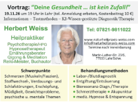 Die Gesundheit in die eigenen Hände nehmen!