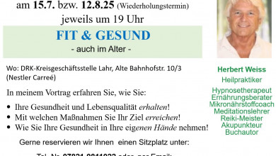Wie man mit relativ einfachen Mitteln die eigene Gesundheit - und damit die Lebensqualität erhalten 