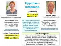 Kostenloser Informationsabend zum Thema Medizinische Hypnose