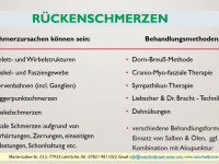 Rücken-, Nacken und Schulterschmerzen