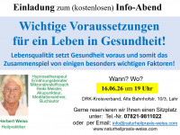 Lebensqualität setzt Gesundheit voraus und somit das Zusammenspiel von einigen besonders wichtigen F