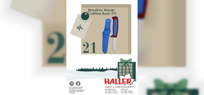 Türchen 21. Morakniv Craftline Basic 511