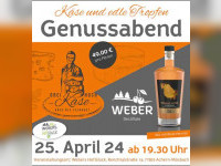 WEBERS GENUSSABEND mit exklusiver Verkostung – ein Fest für Deine Sinne!