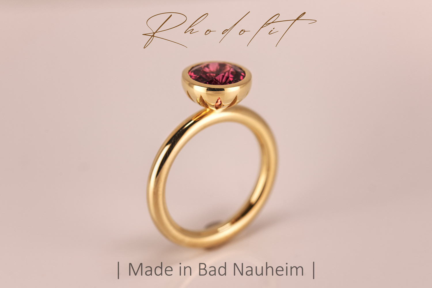 Rhodolit Ring