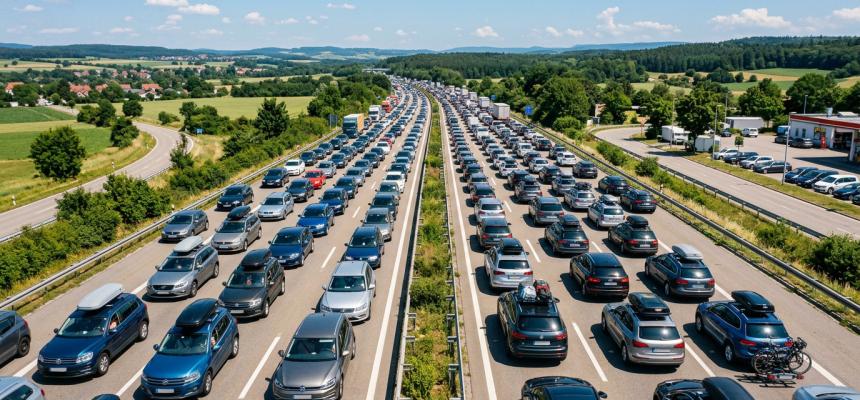 Ferienstart in Baden-Württemberg: wenn die A5 zum Parkplatz wird