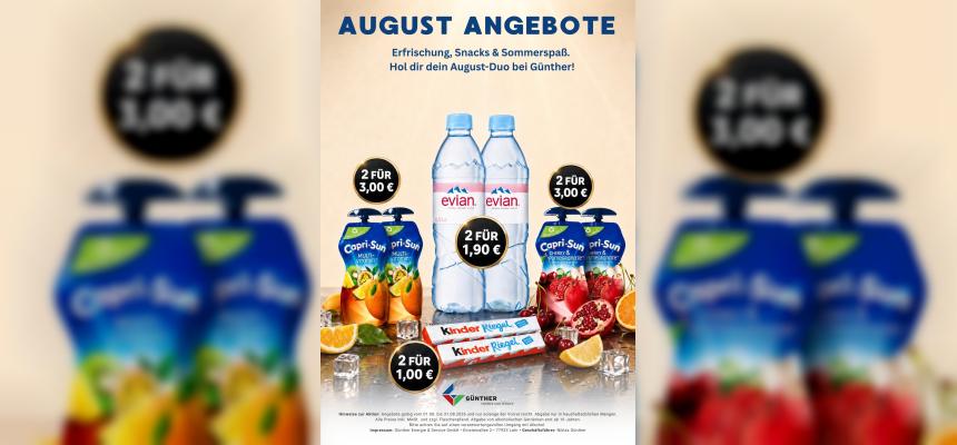 Frisch, süss, erfrischend: unsere August-Angebote im Shop