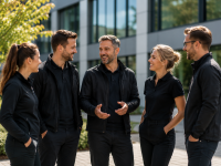 Unternehmenskultur trägt man manchmal auf der Kleidung